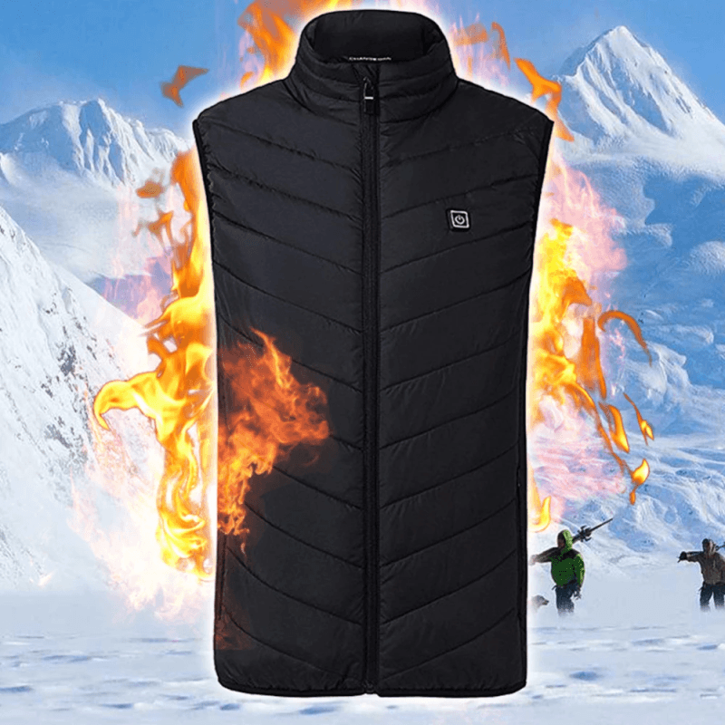 Doudoune sans Manche Chauffante électrique Usb Homme