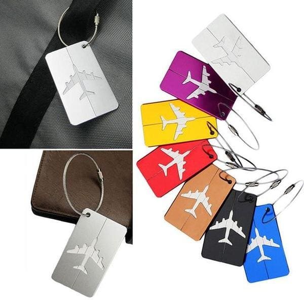 Étiquette de Bagage Avion en Aluminium | Lilikdo