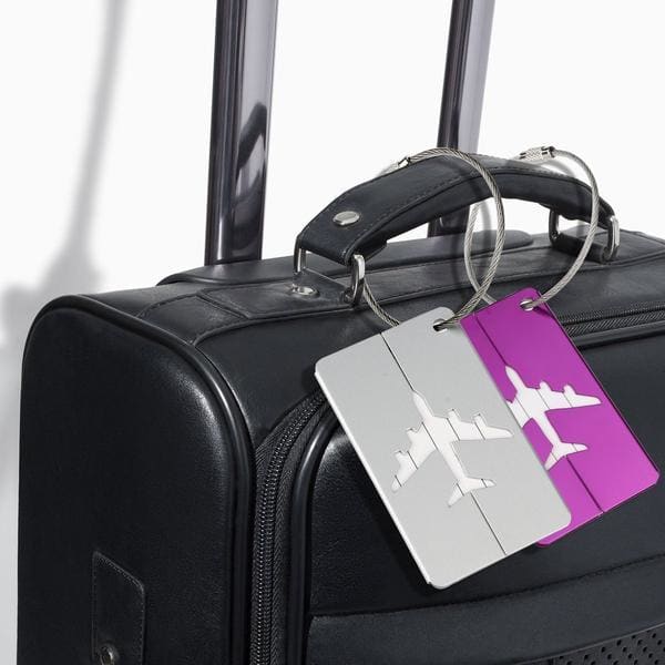 Étiquette de Bagage Avion en Aluminium | Lilikdo