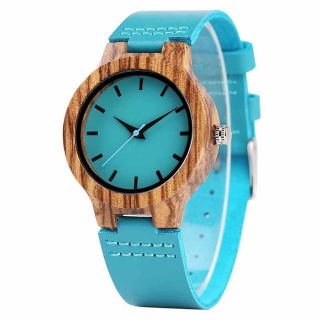 Lagon Montre à Quartz en Bois Casual pour Homme / Femme