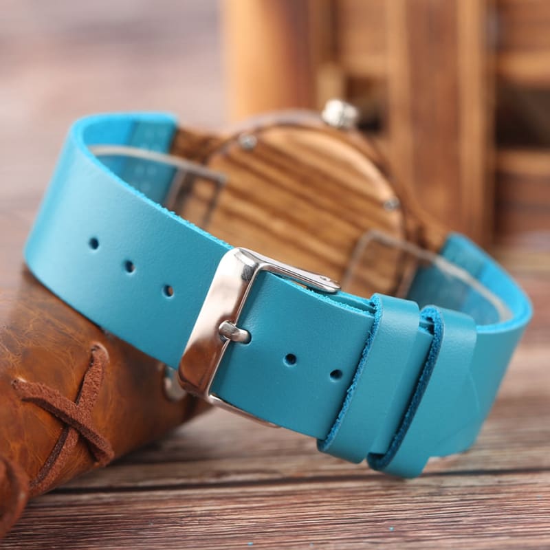 Lagon Montre à Quartz en Bois Casual pour Homme / Femme