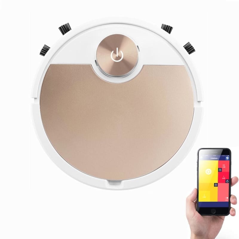 Aspirateur Robot Laveur Connecté 4 en 1 Or | Lilikdo