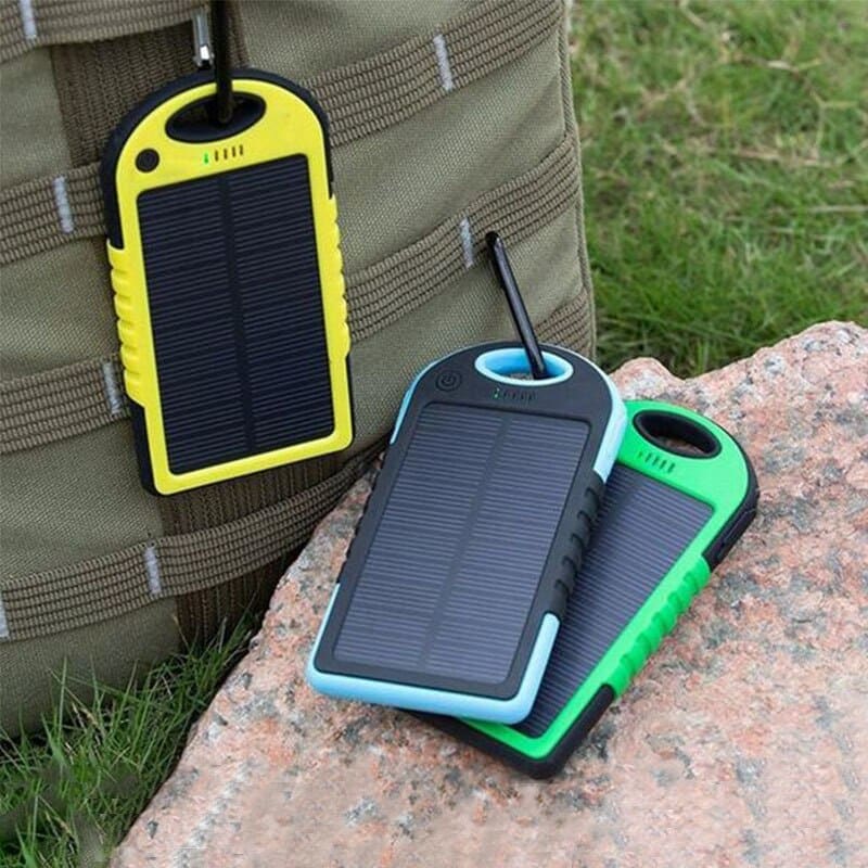 Chargeur Solaire Portable étanche 12000 Mah avec 2 Ports