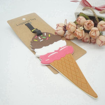 Étiquette de Bagage Fun & Cartoon en Silicone 2 | Lilikdo